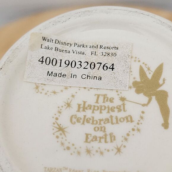 Disney Parks The Happiest Celebration On Earth Vase 8.5" Ivory & Gold Porcelain - Picture 11 of 14